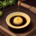 方悦编辑头像，内容编辑，扎马尾，穿绿色上衣，在明亮办公室微笑，表情亲和专业